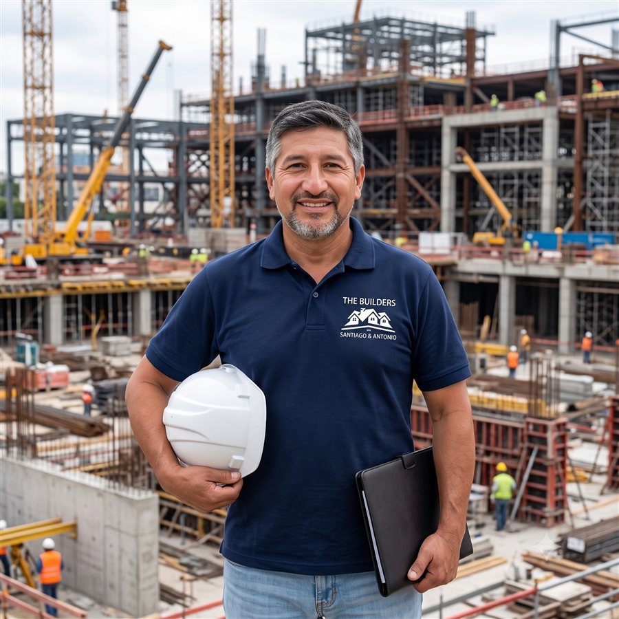 Antonio Eras, cofundador de S&A The Builders, en una obra en construcción