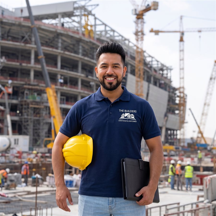 Santiago Eras, cofundador de S&A The Builders, en una obra en construcción